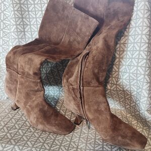 Sam Edelman Tan Suede Heeled Boots